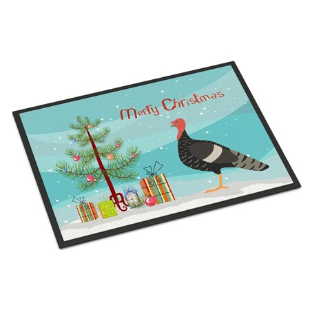 Carolines Treasures Marragansett Turkey Christmas Indoor or Outdoor Mat - 24 x 36 in. BB9354JMAT